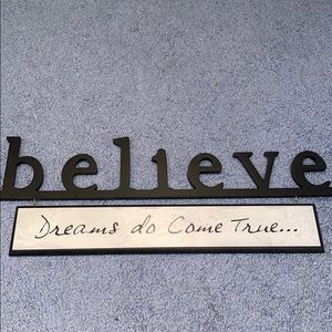 Believe Wall Decor